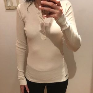 POLO Ralph Lauren | Cream Henley Shirt Size S